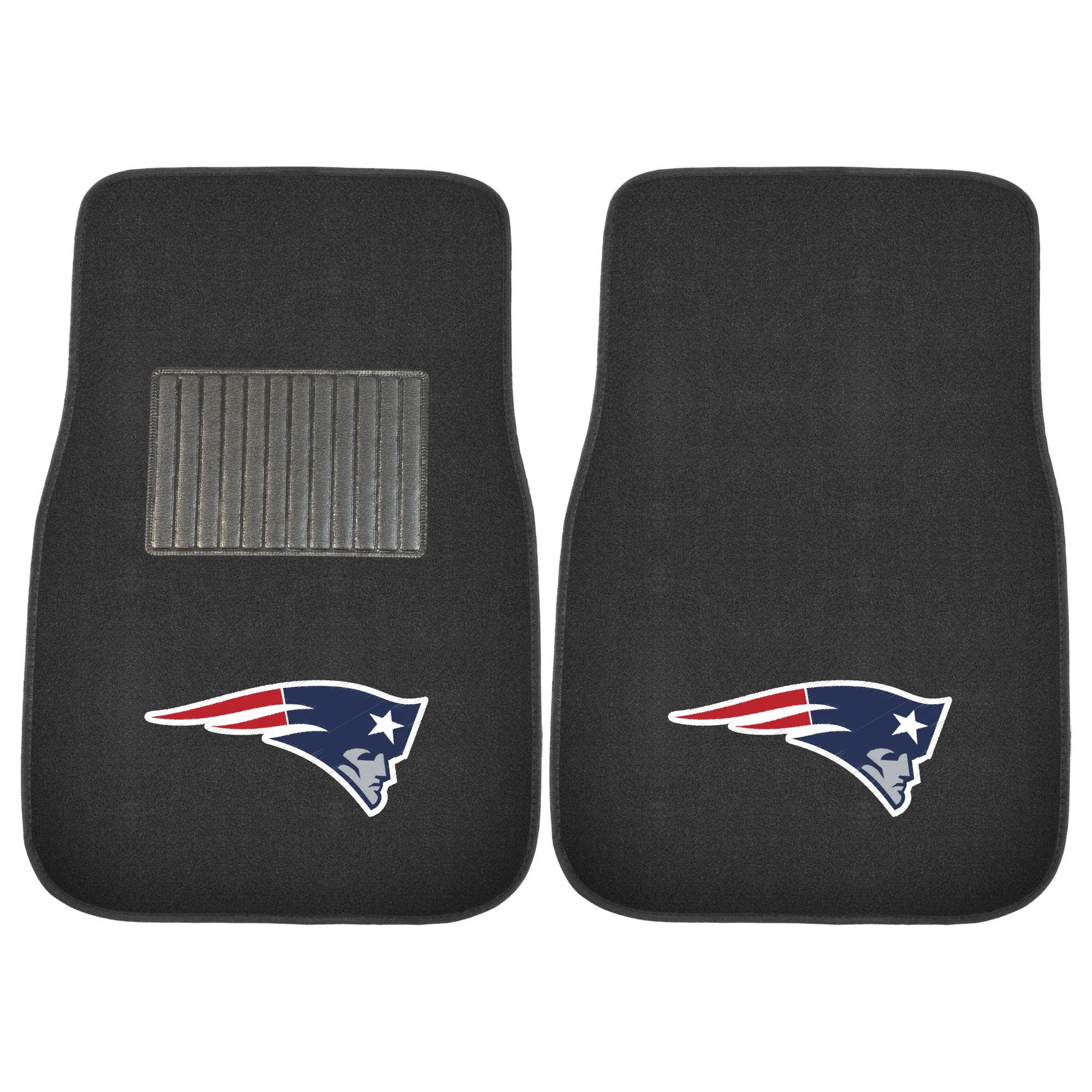 New England Patriots NFL Football 2 Piece Embroidered Car Mat Set