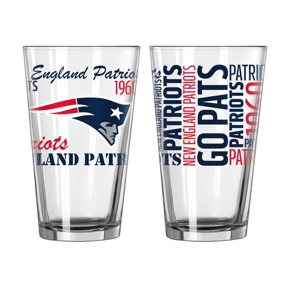 New England Patriots Spirit Pint Glass