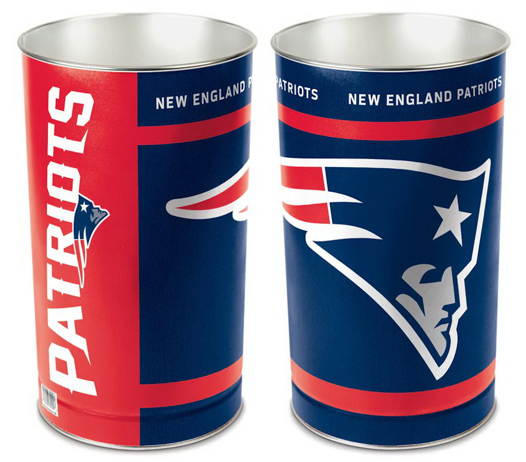 New England Patriots Trash Can