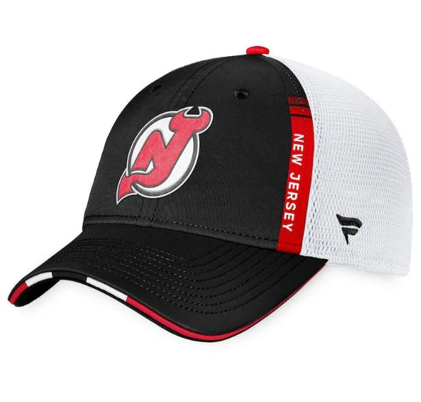 New Jersey Devils '22 Authentic Pro Draft Adjustable Hat