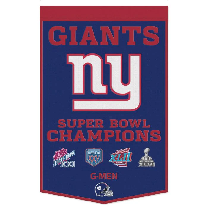 New York Giants 24" x 38" Primary Wool Banner