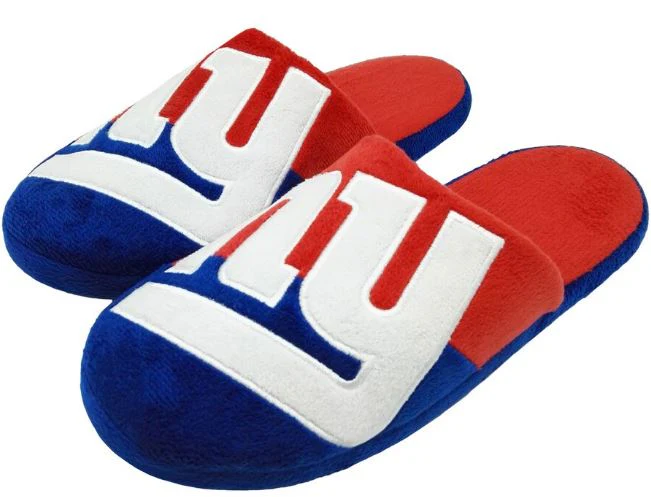 New York Giants Colorblock Big Logo Slippers
