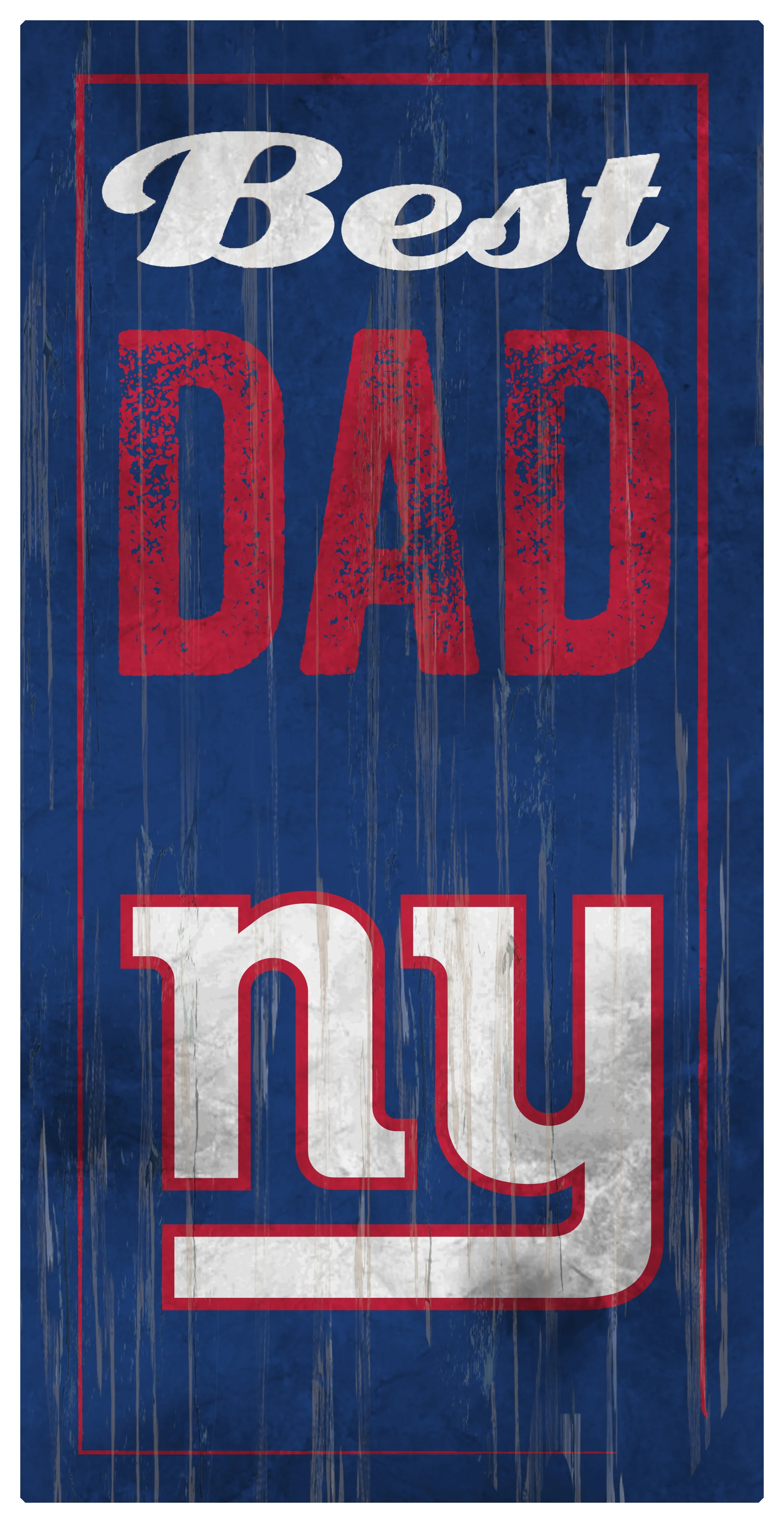 New York Giants Dad Wood Sign
