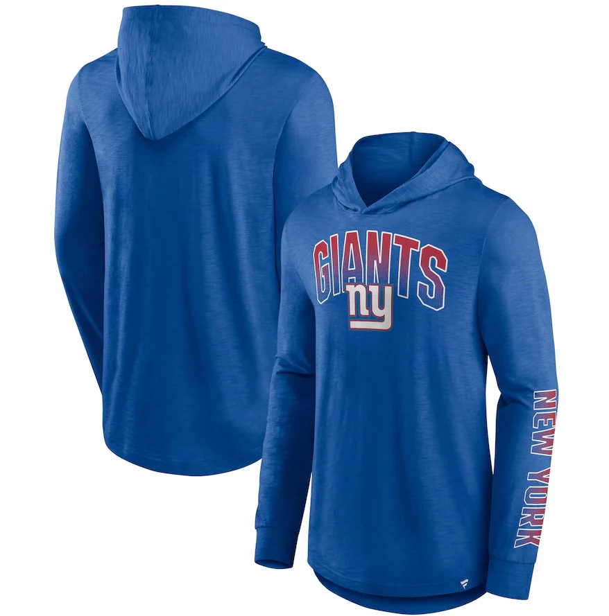 New York Giants Front Runner Pullover Hoodie - Royal