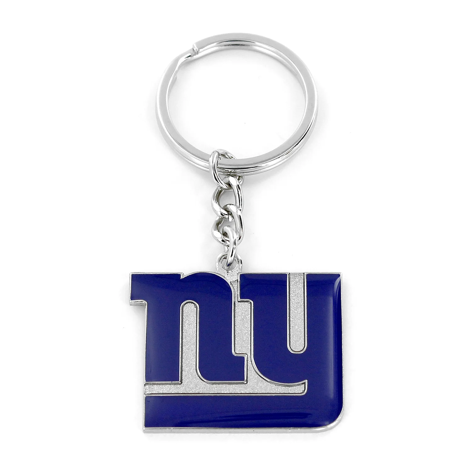 New York Giants Metal Logo Football Keychain - Image 2