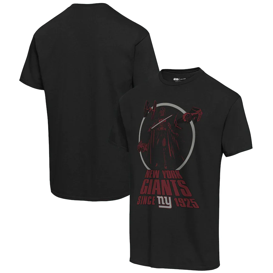 New York Giants Star Wars Title Crawl Vintage Football T-Shirt