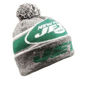 New York Jets Gray Stripe Light Up Knit Beanie