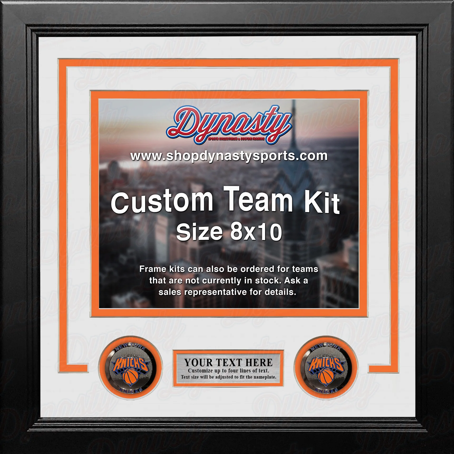 New York Knicks Custom NBA Basketball 8x10 Picture Frame Kit (Multiple Colors) - Image 3