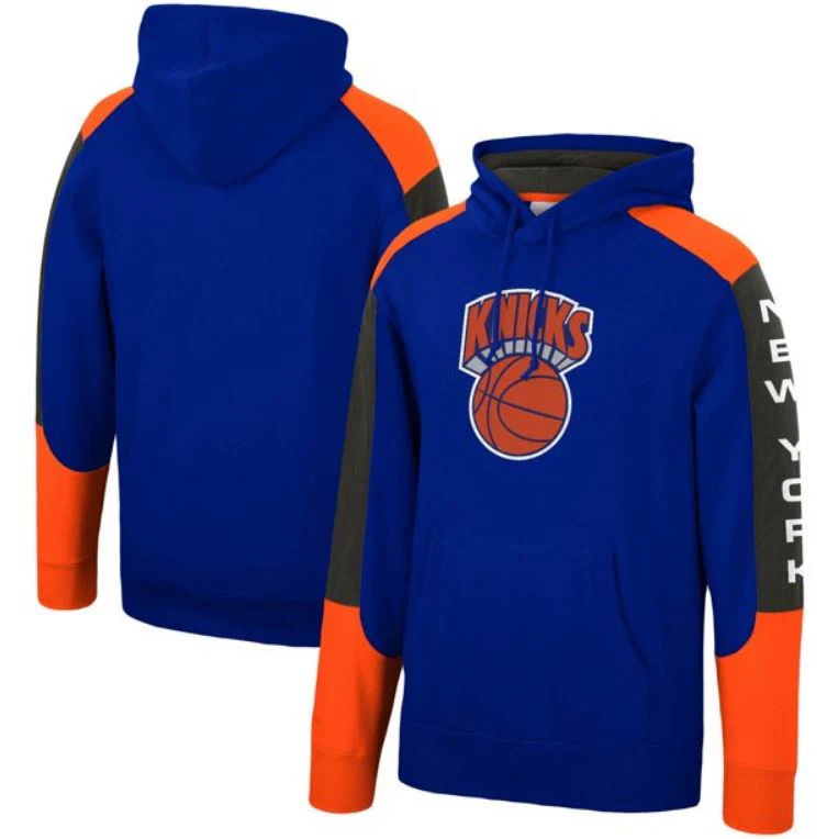 New York Knicks Mitchell & Ness Fusion Fleece Hoodie