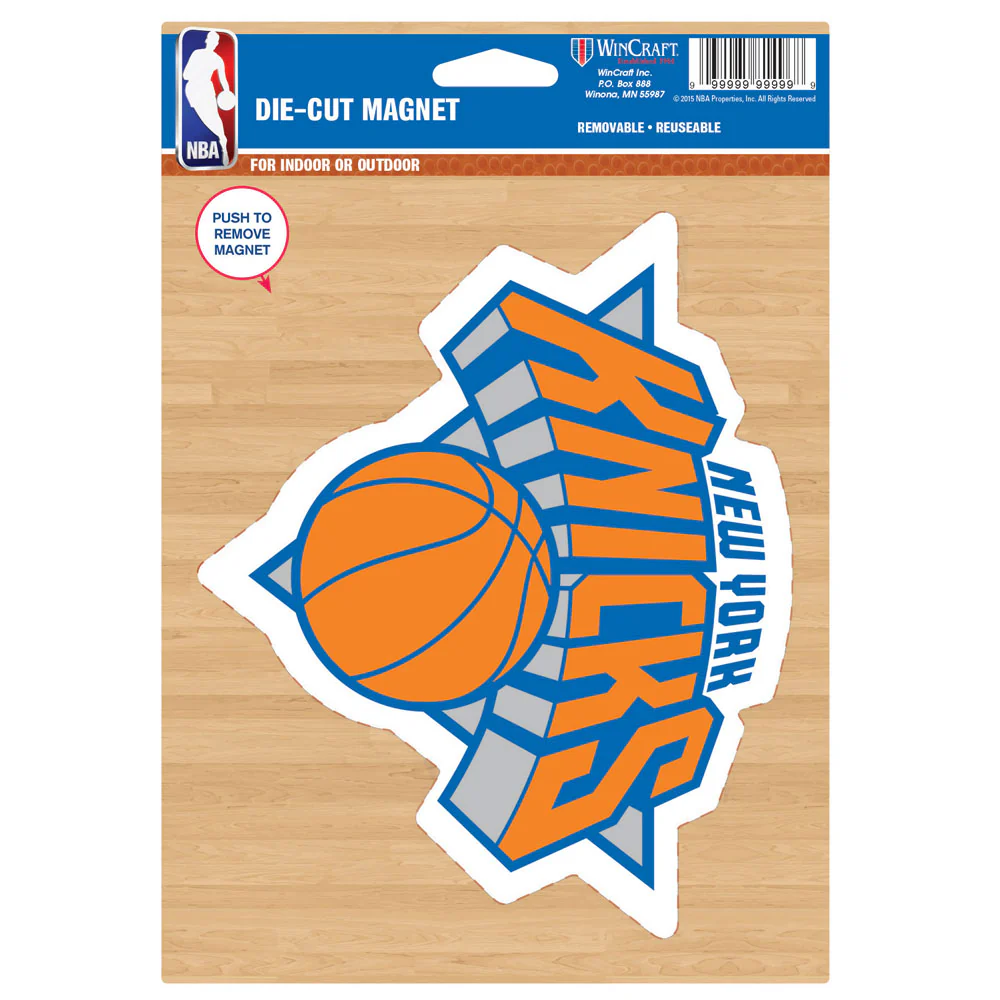 New York Knicks NBA Basketball 8" Die-Cut Magnet