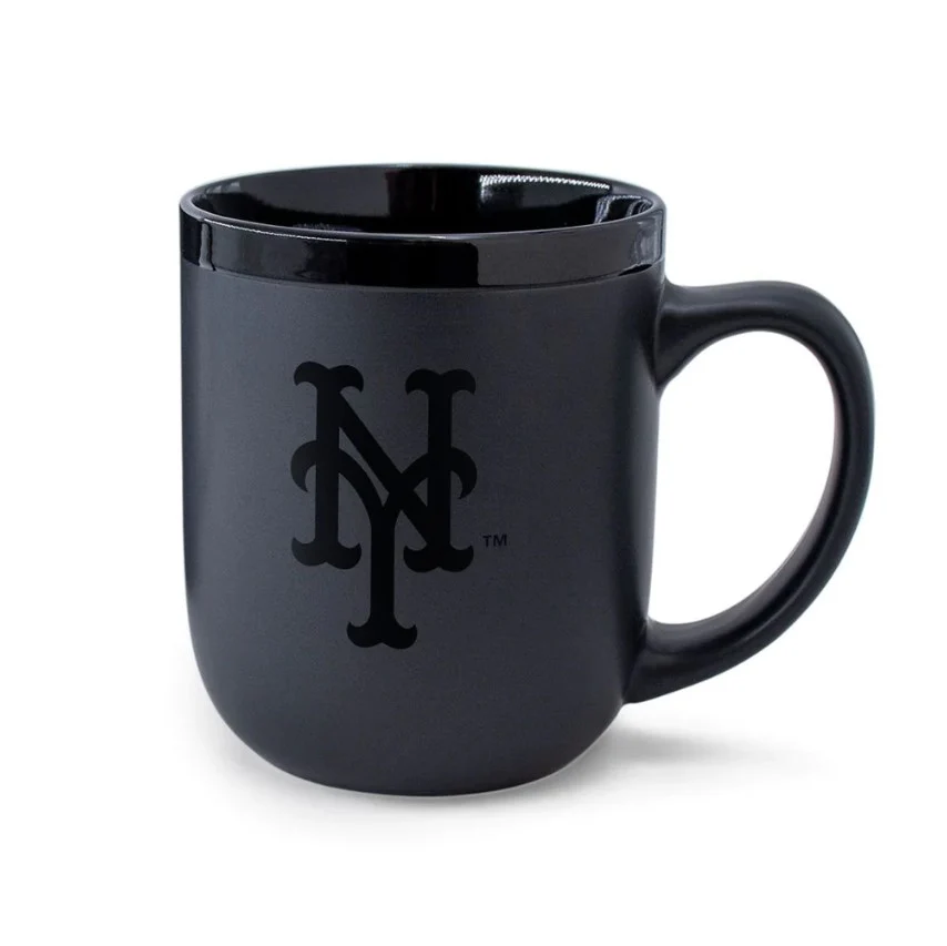 New York Mets 17 oz. Matte Black Mug