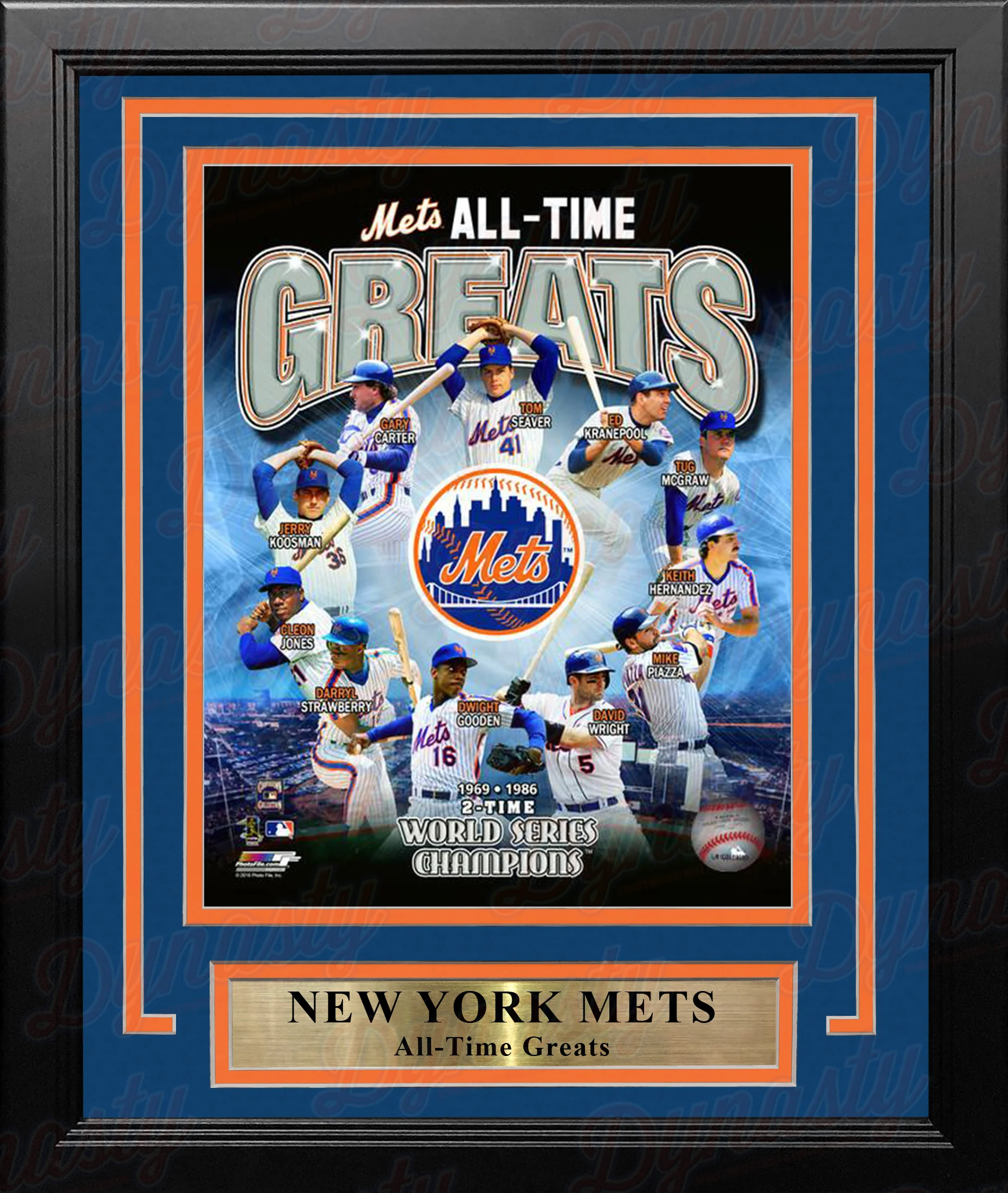 New York Mets All-Time Greats 8" x 10" Framed Baseball Photo