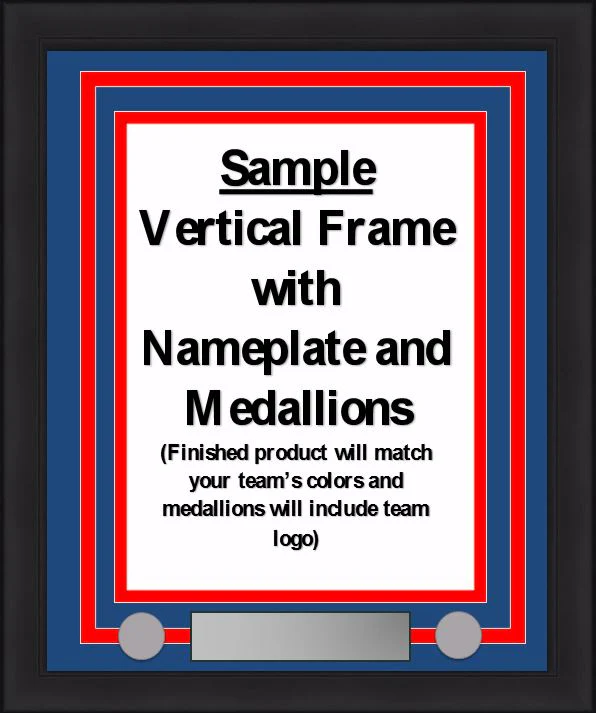 NHL Hockey Photo Picture Frame Kit - Minnesota Wild (Green Matting, Red Trim) - Image 7