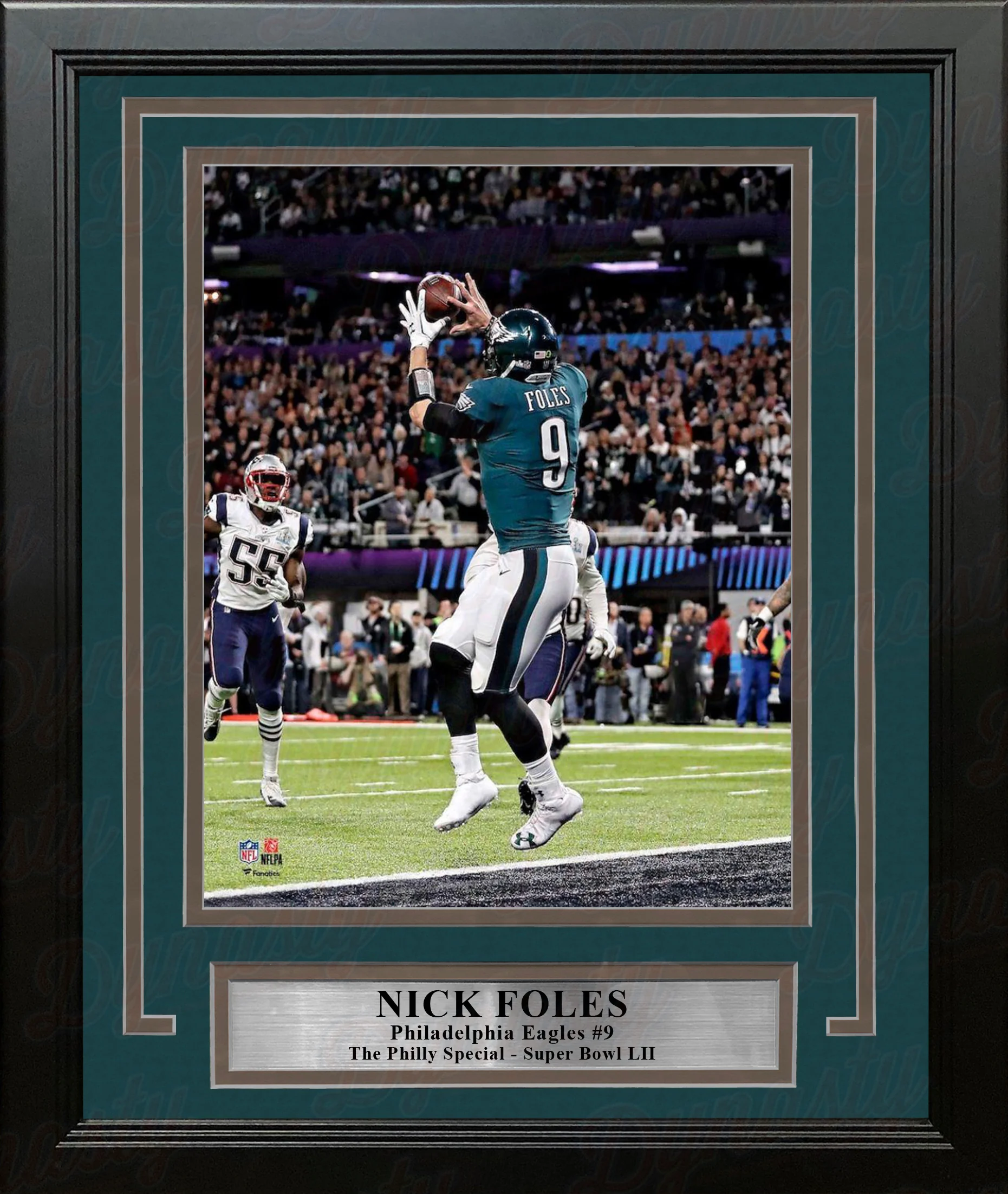 Nick Foles Philadelphia Eagles Super Bowl LII Philly Special TD Catch 8x10 Framed Football Photo