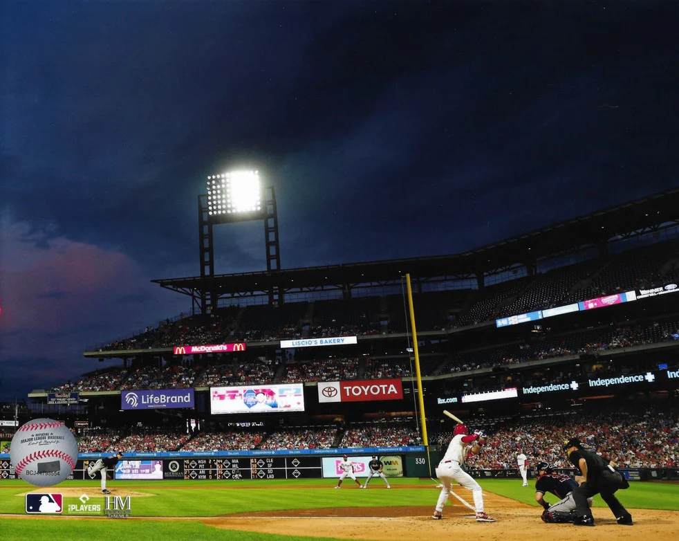 Night at Citizen's Bank Philadelphia Phillies 8" x 10" Baseball Stadium Photo - Image 2