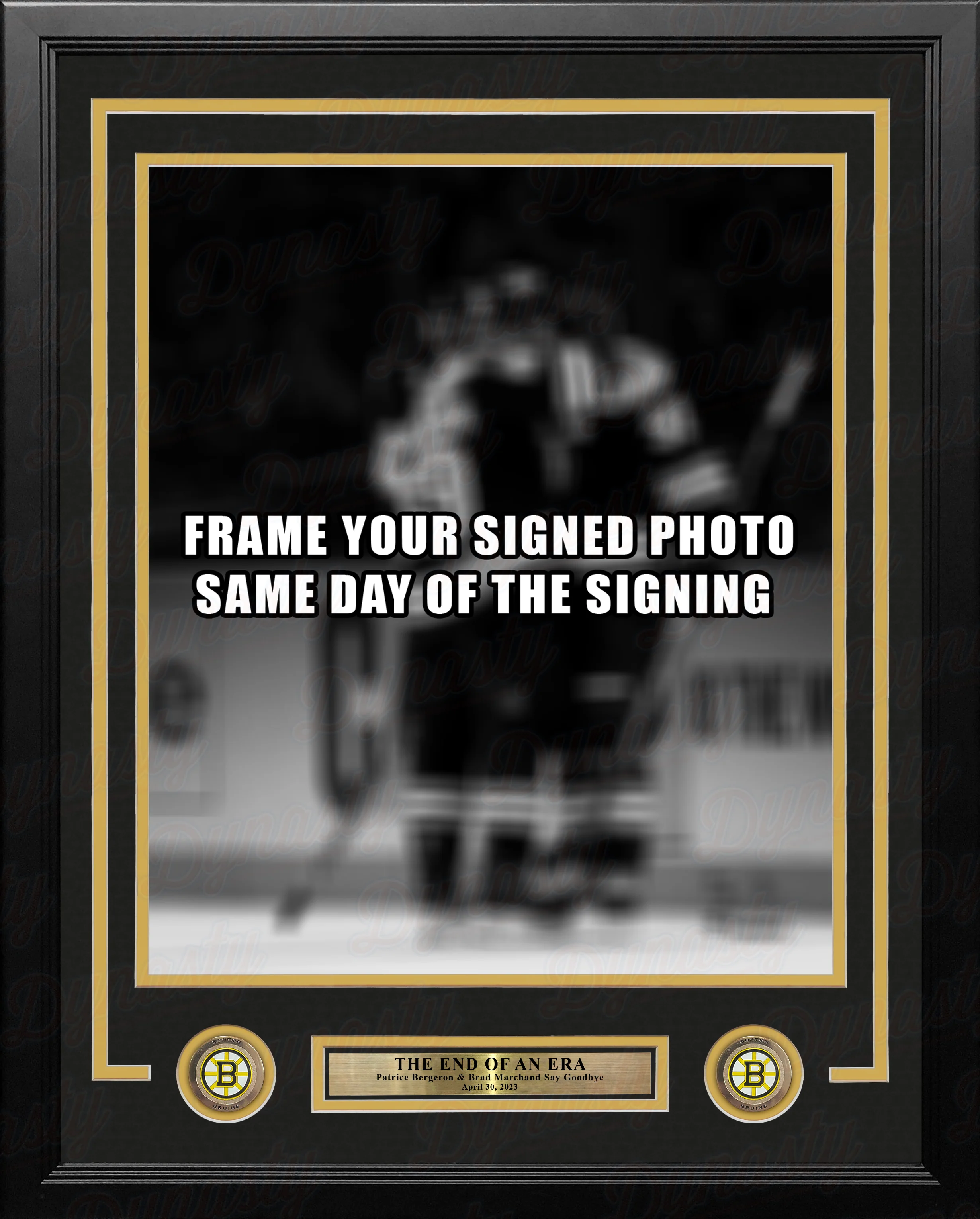 Patrice Bergeron & Brad Marchand Boston Bruins Photo Frame Kit - Image 2