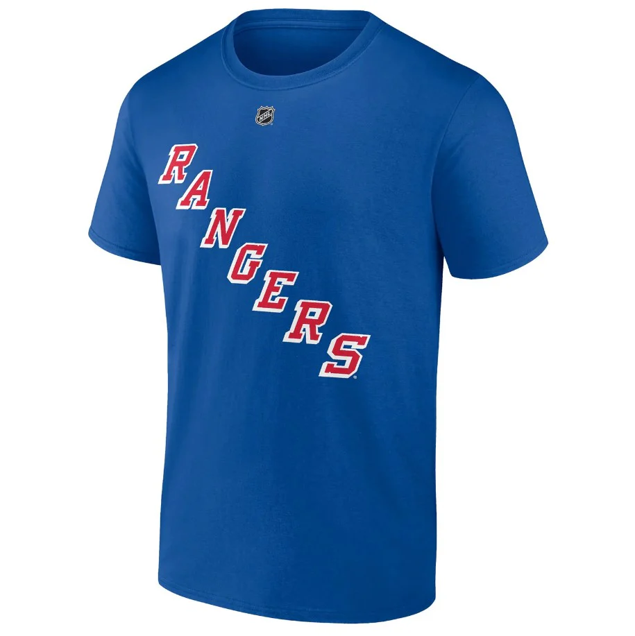 Patrick Kane New York Rangers Authentic Stack Name & Number T-Shirt - Blue - Image 2