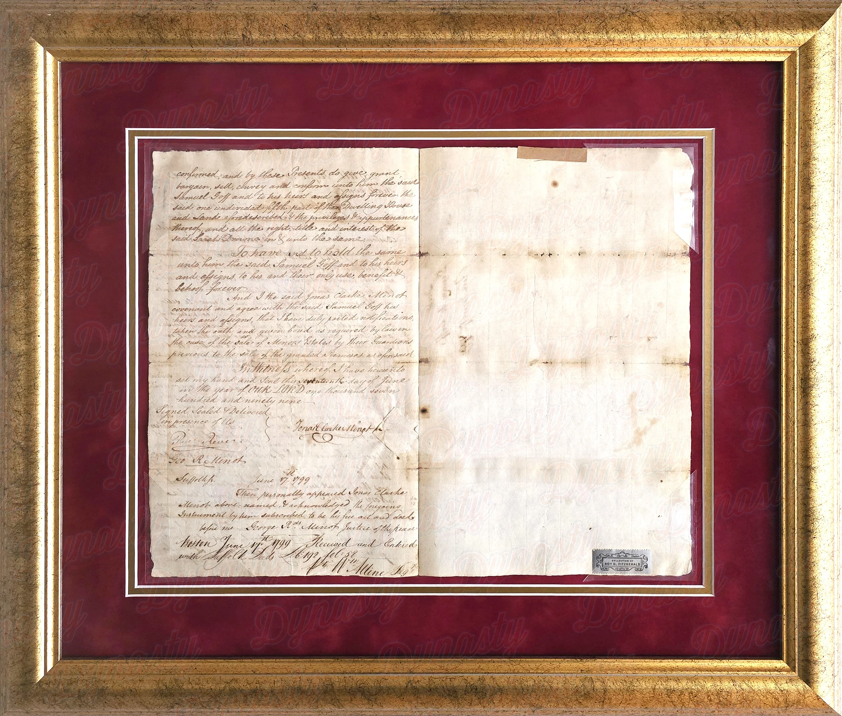 Paul Revere Autographed DS Document Signed | Early Boston Real Estate Deed - Image 2