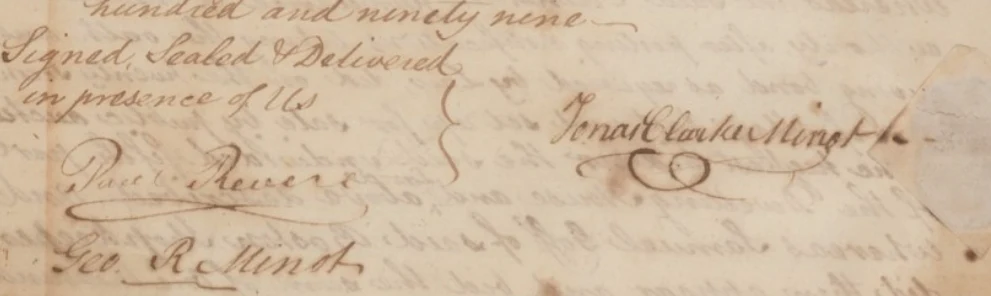 Paul Revere Autographed DS Document Signed | Early Boston Real Estate Deed - Image 3