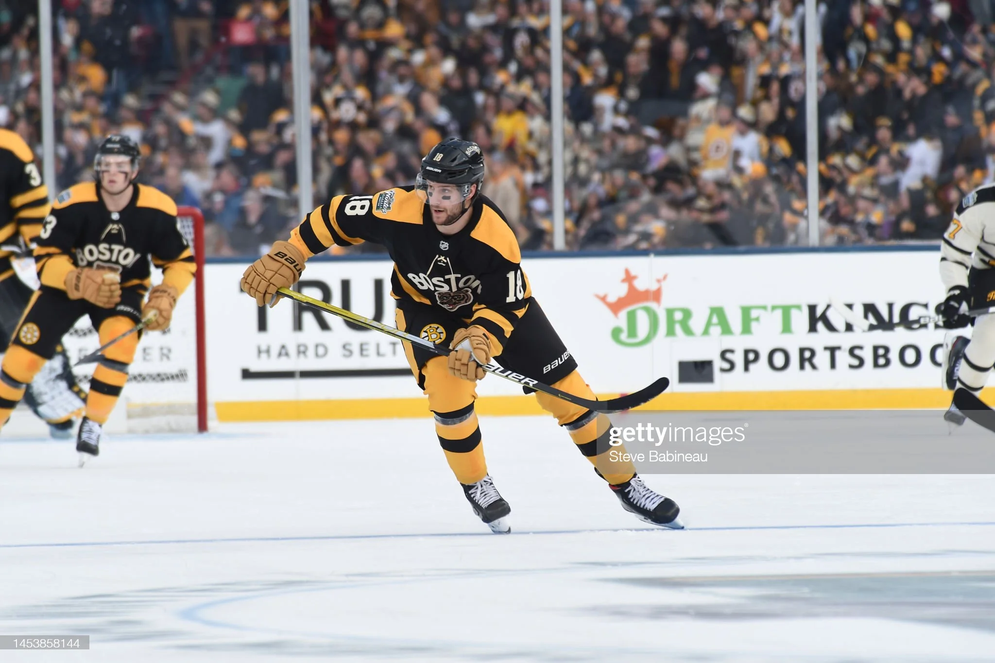 Pavel Zacha Fenway Park Winter Classic Boston Bruins Photo