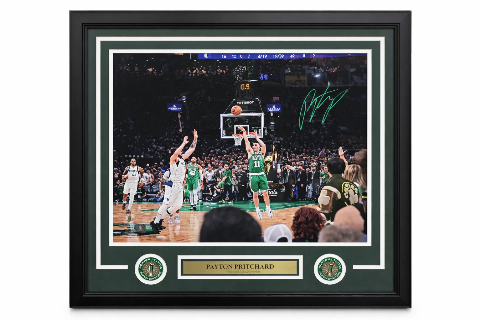 Payton Pritchard Boston Celtics Signed NBA Finals 8" x 10" Framed Photograph
