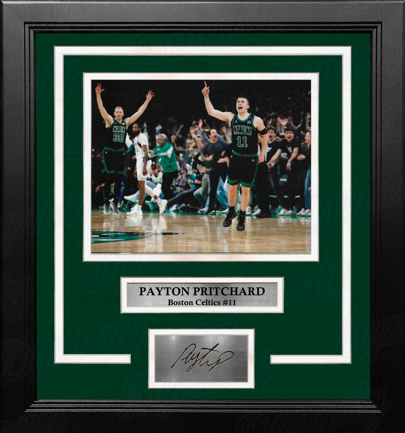 Payton Pritchard Celebration Boston Celtics 8" x 10" Framed Basketball Photo with Engraved Autograph
