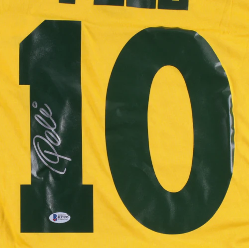 Pele Brazil Autographed Soccer Jersey - Image 2