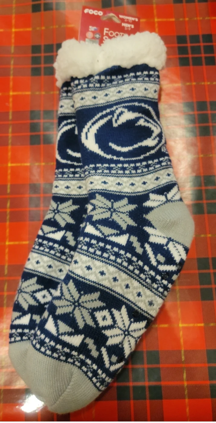 Penn State Men's/Women's Footy Slipper Socks