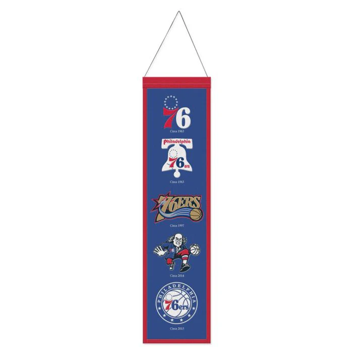 Philadelphia 76ers 8" x 32" Wool Banner