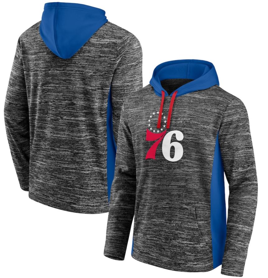 Philadelphia 76ers Heathered Instant Replay Chiller Pullover Hoodie