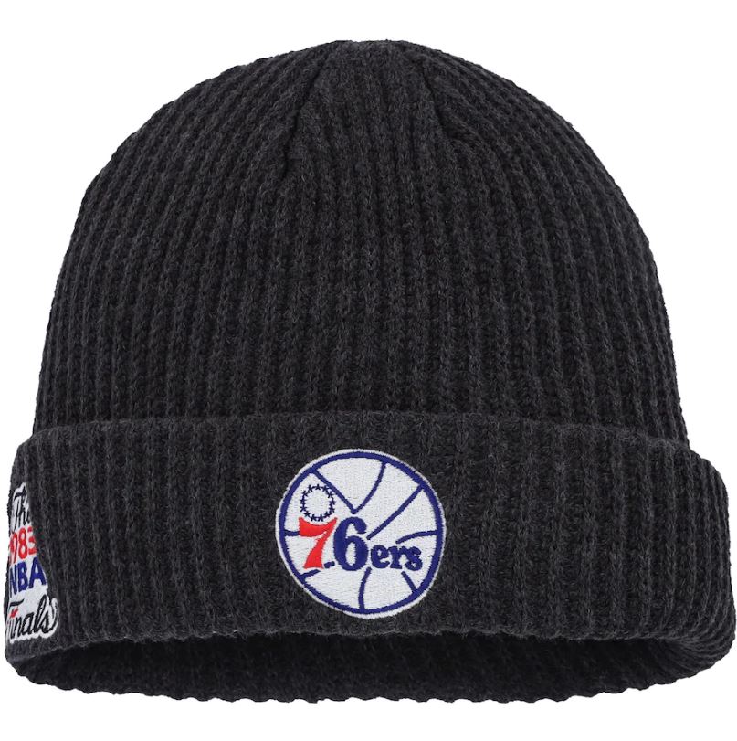 Philadelphia 76ers Mitchell & Ness Hardwood Classics 1983 NBA Finals Short Stuff Cuffed Knit Hat