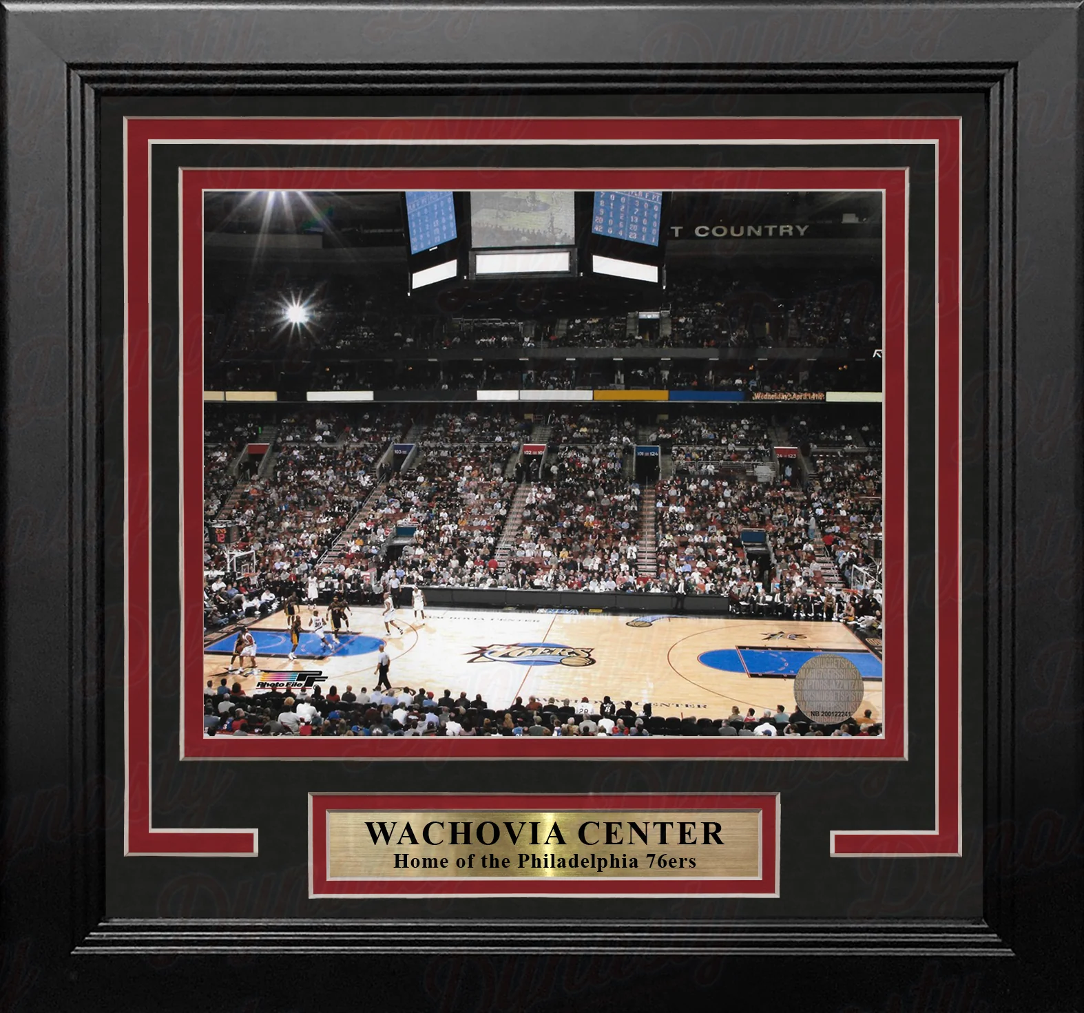 Philadelphia 76ers Wachovia Center 8" x 10" Framed Basketball Arena Photo