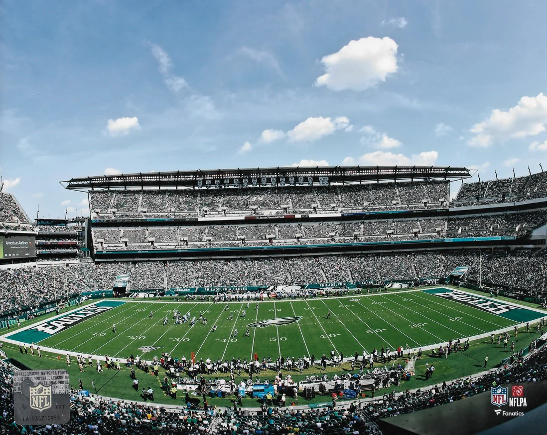 Philadelphia Eagles Lincoln Financial Field Aerial View 8" x 10" Football Stadium Photo - Image 2
