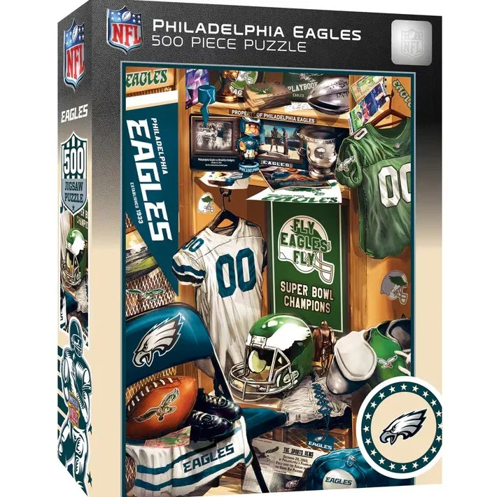Philadelphia Eagles Locker Room 500 Piece Jigsaw Puzzle