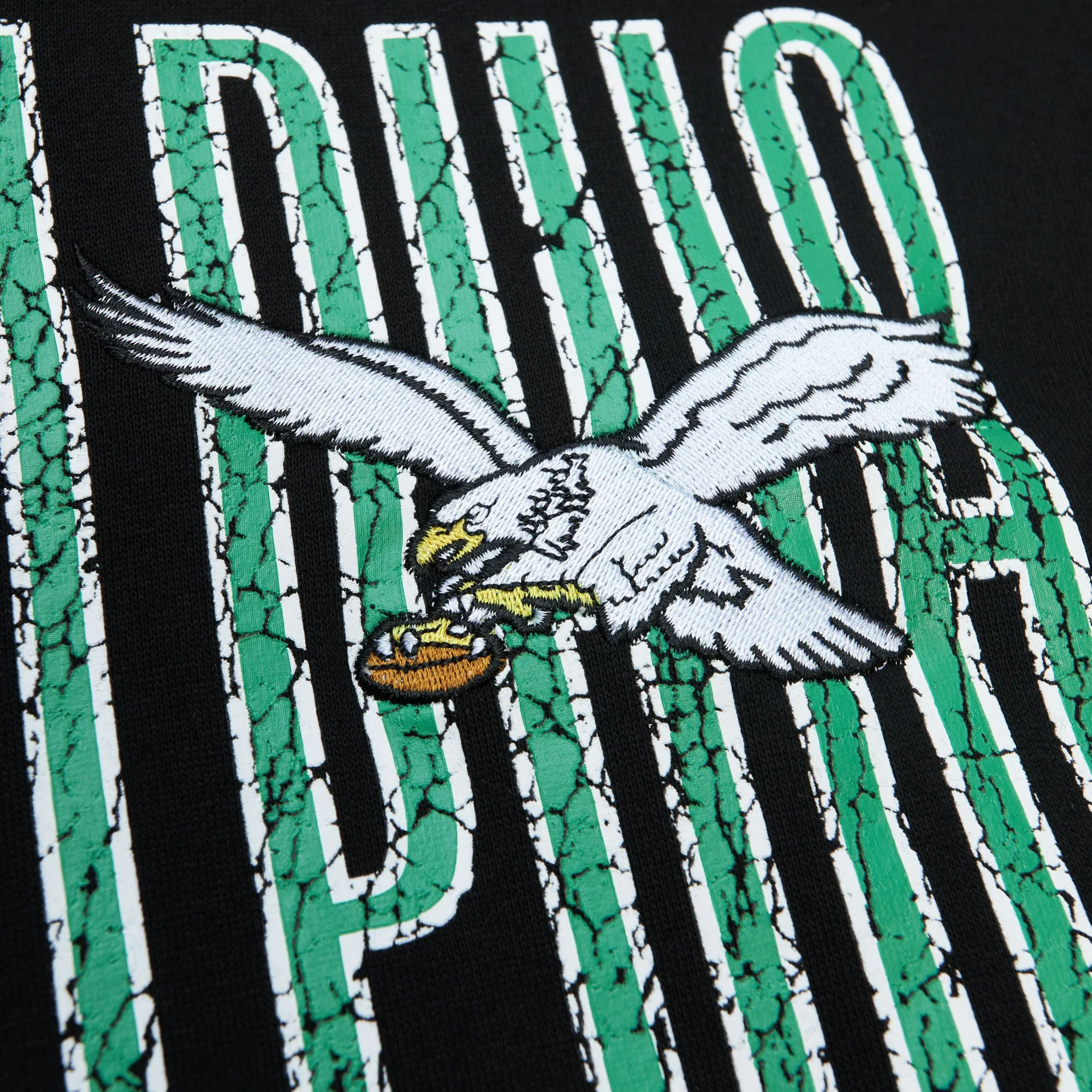 Philadelphia Eagles Mitchell & Ness Throwback OG Fleece 2.0 Hoodie - Image 4