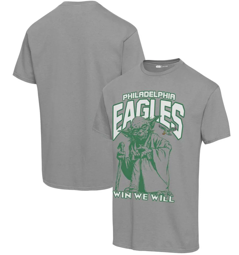 Philadelphia Eagles Star Wars Yoda Win We Will Vintage Football T-Shirt