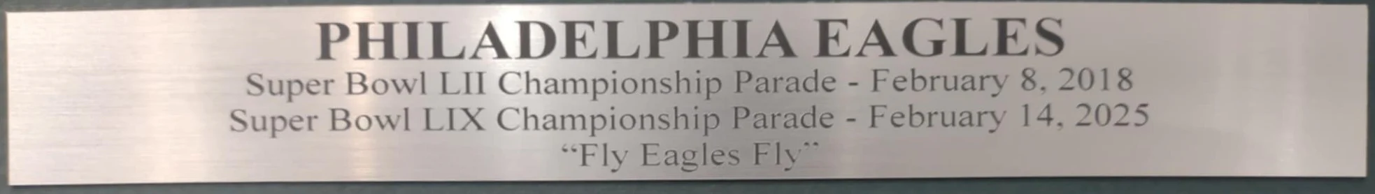 Philadelphia Eagles Super Bowl LII & LIX Parade Framed 8" x 10" Football Collage - Image 2