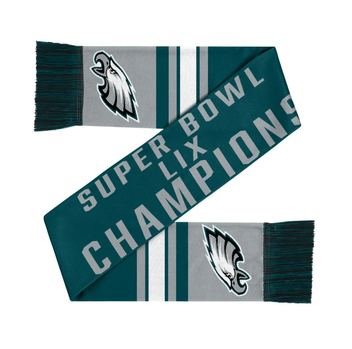 Philadelphia Eagles Super Bowl LIX Champions Acrylic Scarf