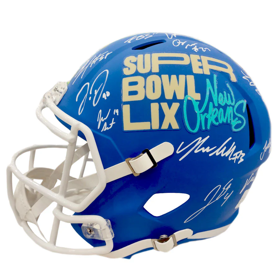 Philadelphia Eagles Team-Signed Super Bowl LIX Champions Helmet - 24 Signatures - Image 2