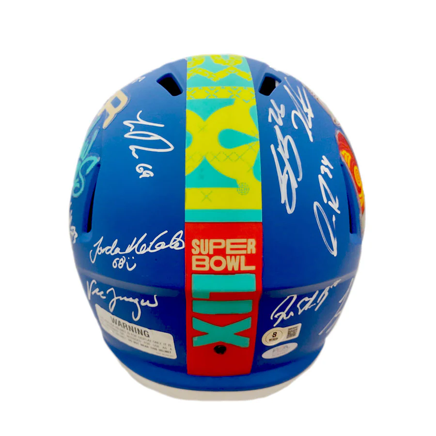 Philadelphia Eagles Team-Signed Super Bowl LIX Champions Helmet - 24 Signatures - Image 4