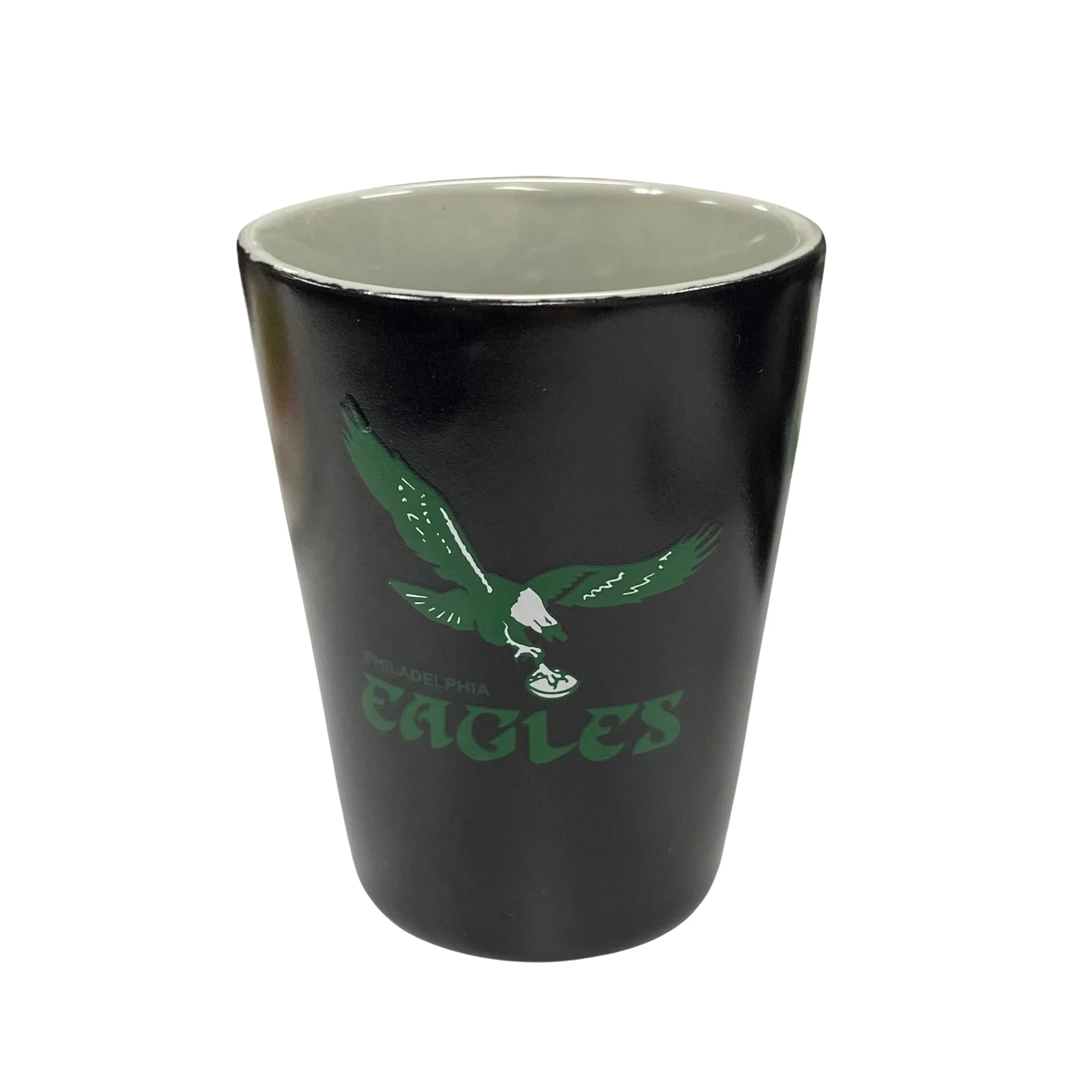 Philadelphia Eagles Throwback Matte Black/Inner Color Shot Glass