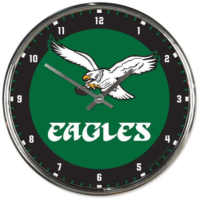 Philadelphia Eagles Throwback Round 12.75" Wall Clock