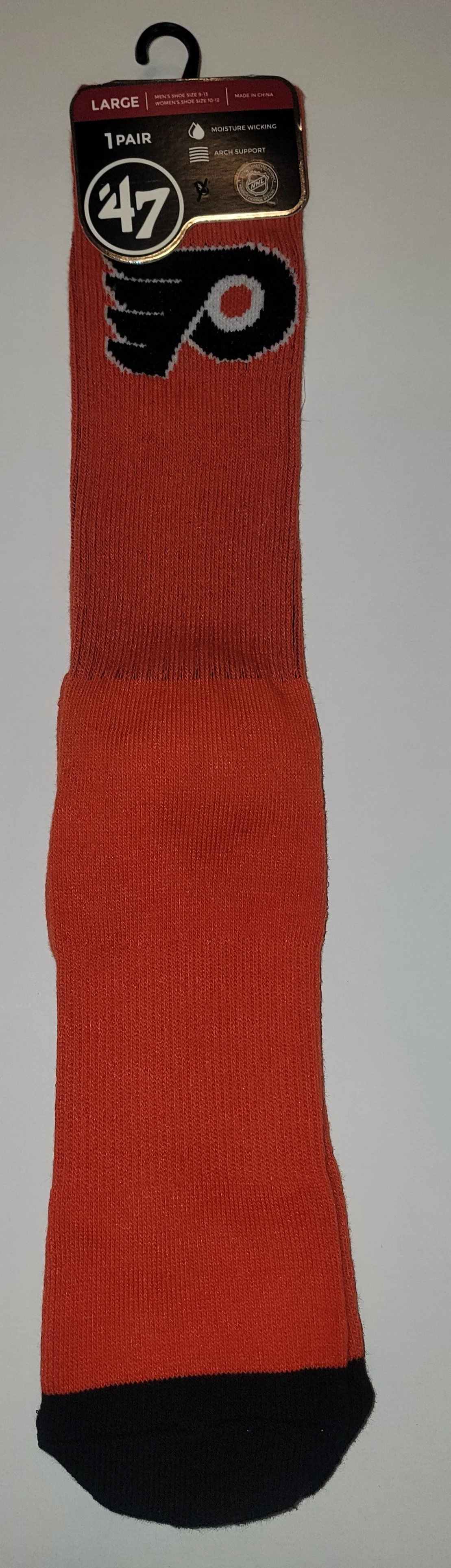 Philadelphia Flyers '47 Brand Adult Solid Logo Socks