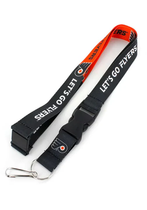 Philadelphia Flyers NHL Hockey Lanyard Keychain - Let's Go Flyers