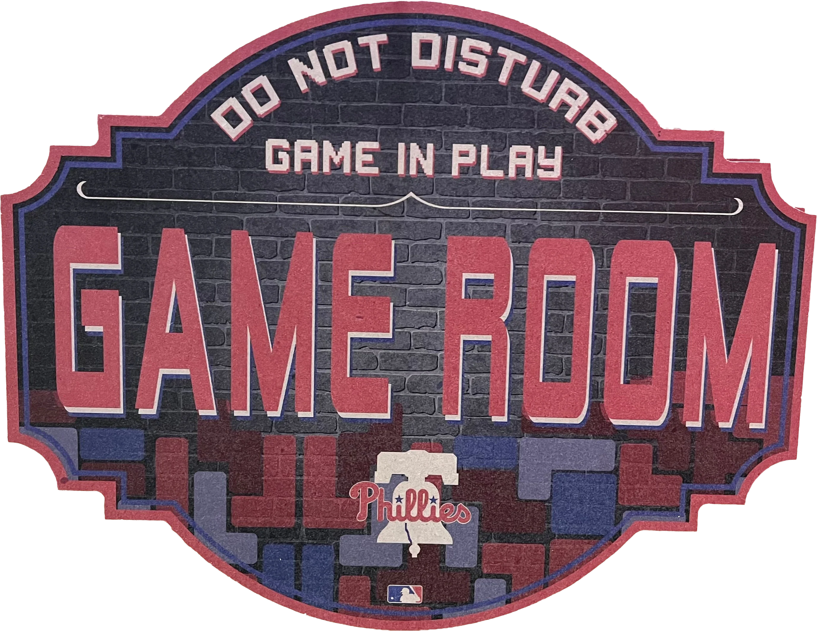 Philadelphia Phillies 12" Game Room Wood Sign