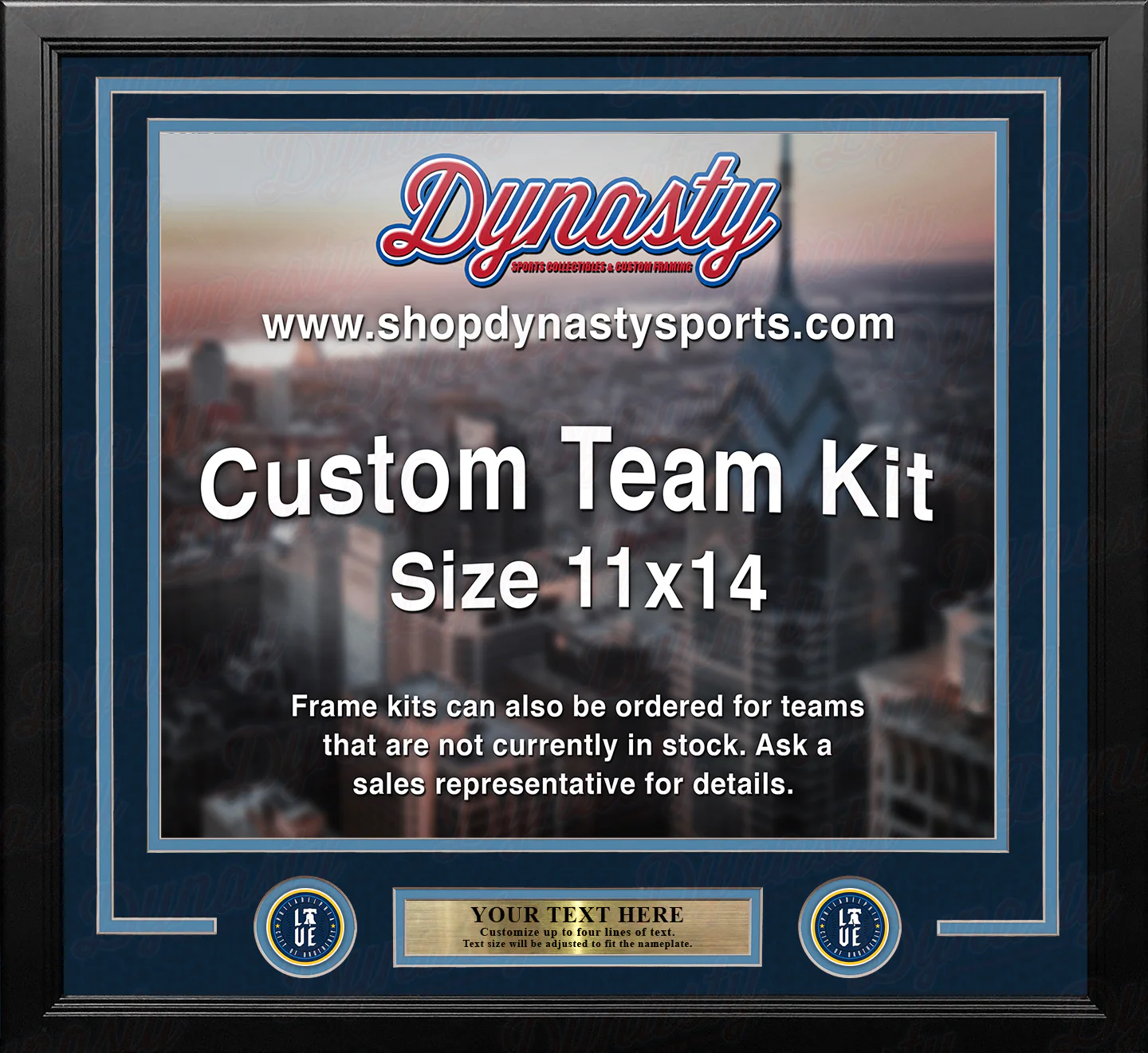 Philadelphia Phillies City Connect Custom MLB Baseball 11x14 Picture Frame Kit (Multiple Colors) - Image 2