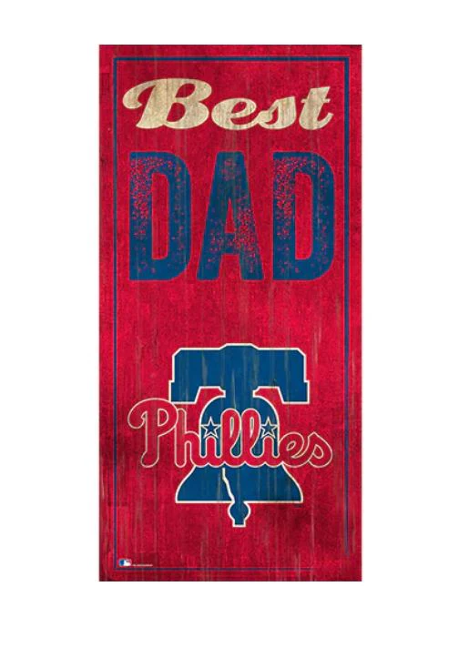 Philadelphia Phillies Dad Wood Sign