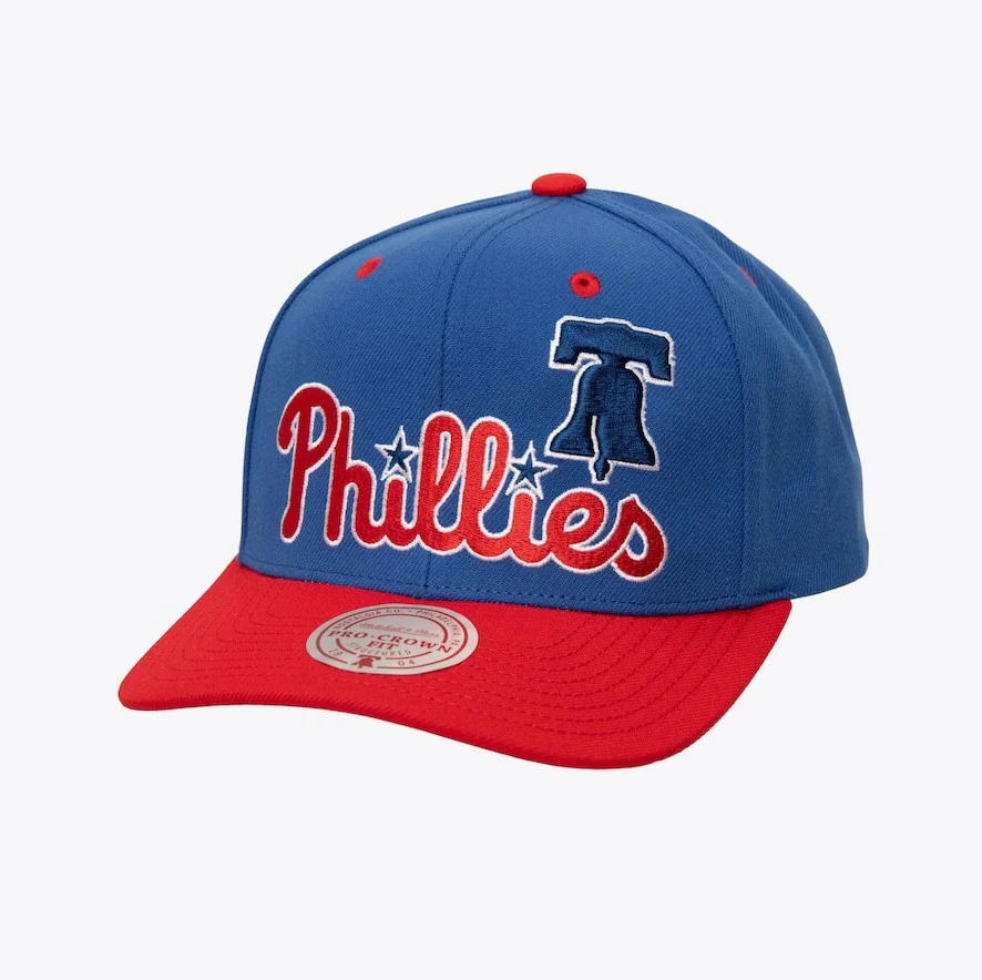 Philadelphia Phillies Mitchell & Ness Royal Blue All In 2.0 Pro Crown Snapback Hat