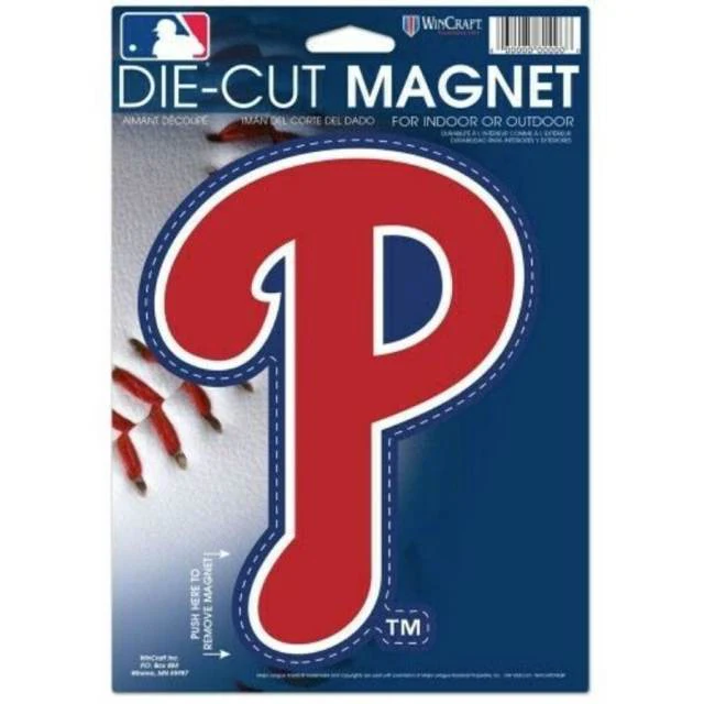 Philadelphia Phillies 6.25" x 9" Die Cut Logo Magnet