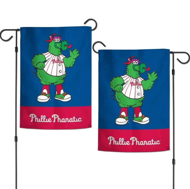 Philadelphia Phillies Phanatic 12.5" x 18" Applique Garden Flag